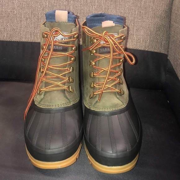 J crew Nordic high insulated boots loden green